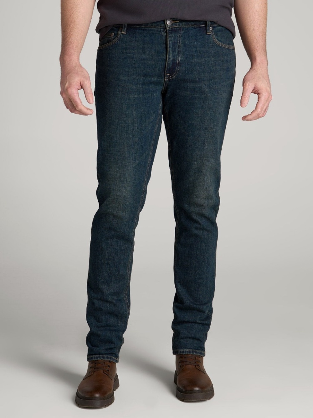 American Tall LJ&S TAPERED Jeans for Tall Men in Mechanic Blue Size 3232 / 38 /
